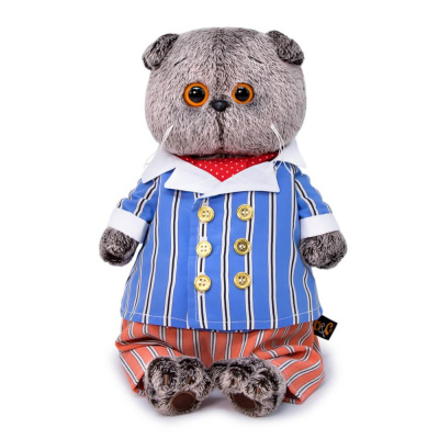 Мягкая игрушка Басик в полосатом костюме 25 см Budi Basa Ks25-155 01